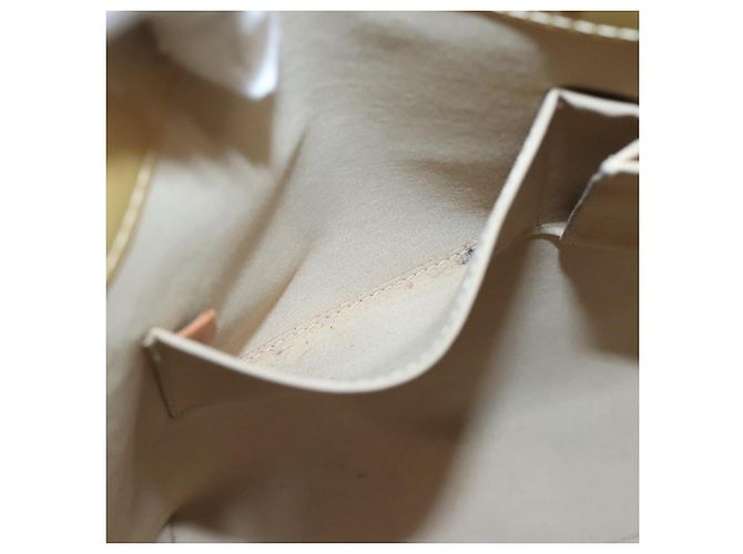 LOUIS VUITTON Monogram Vernis Reade MM Borsa a Mano Beige M91141 LV Auth 132069 - vista 20