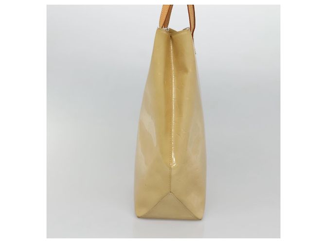 LOUIS VUITTON Monogram Vernis Reade MM Borsa a Mano Beige M91141 LV Auth 132069 - vista 3