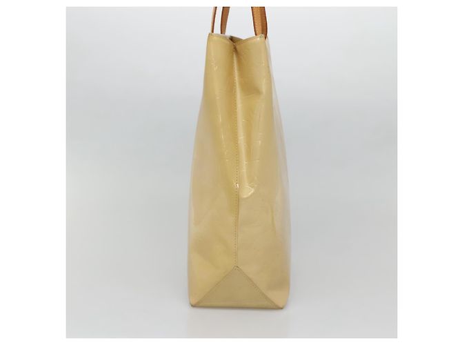 LOUIS VUITTON Monogram Vernis Reade MM Borsa a Mano Beige M91141 LV Auth 132069 - vista 4