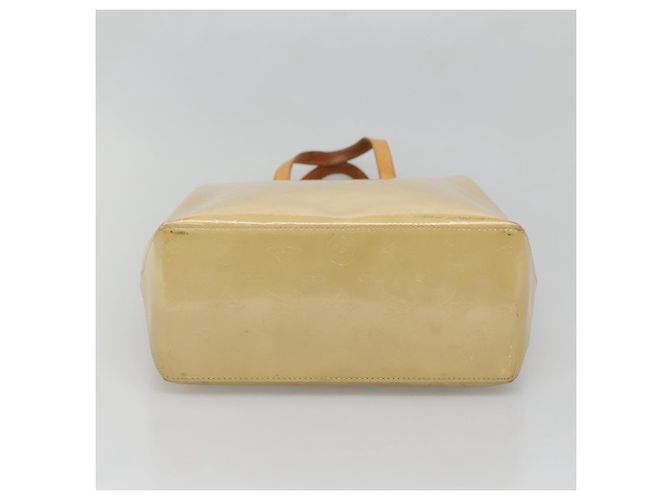 LOUIS VUITTON Monogram Vernis Reade MM Borsa a Mano Beige M91141 LV Auth 132069 - vista 5