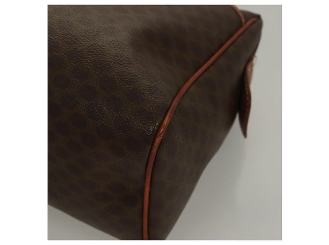 Céline Borsa a mano in tela Macadam CELINE in pelle PVC marrone oro Auth fm4799 D'oro - vista 11