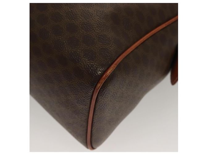 Céline Borsa a mano in tela Macadam CELINE in pelle PVC marrone oro Auth fm4799 D'oro - vista 13