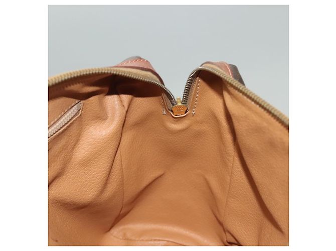 Céline Borsa a mano in tela Macadam CELINE in pelle PVC marrone oro Auth fm4799 D'oro - vista 18