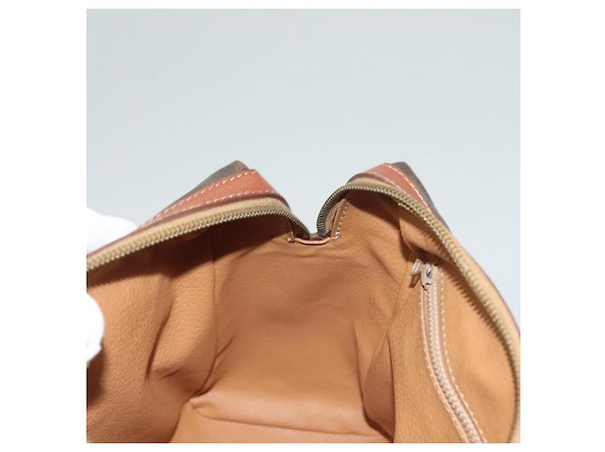 Céline Borsa a mano in tela Macadam CELINE in pelle PVC marrone oro Auth fm4799 D'oro - vista 19