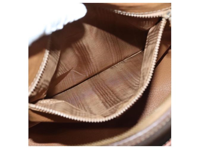 Céline Borsa a mano in tela Macadam CELINE in pelle PVC marrone oro Auth fm4799 D'oro - vista 20