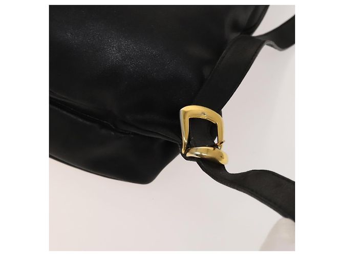 Zaino in pelle nero e oro Gianni Versace Auth bs27658 D'oro - vista 12