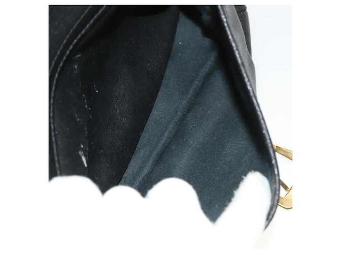 Zaino in pelle nero e oro Gianni Versace Auth bs27658 D'oro - vista 24