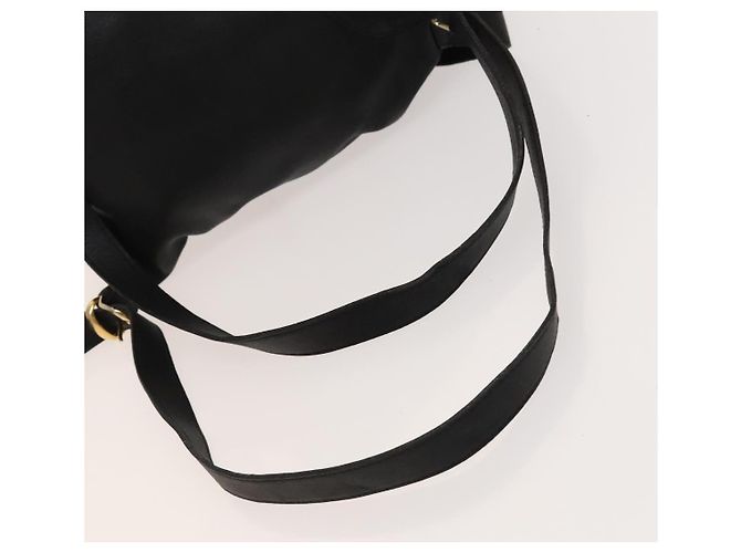 Zaino in pelle nero e oro Gianni Versace Auth bs27658 D'oro - vista 7