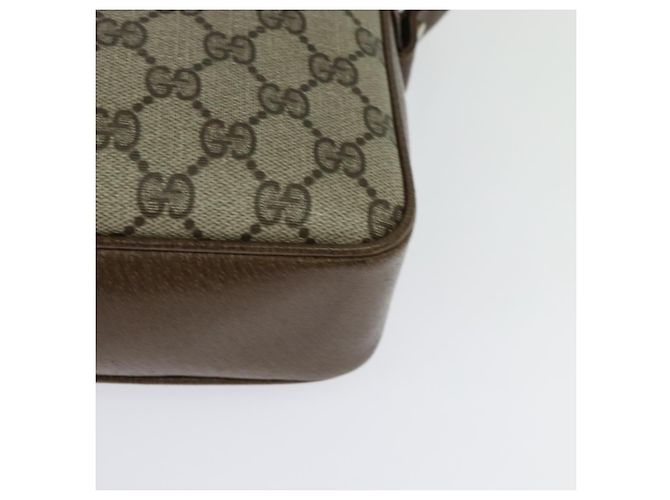 Gucci Bolso de Hombro GG Supreme PVC Beige Oro Auth ep9876 Dorado - vista 14