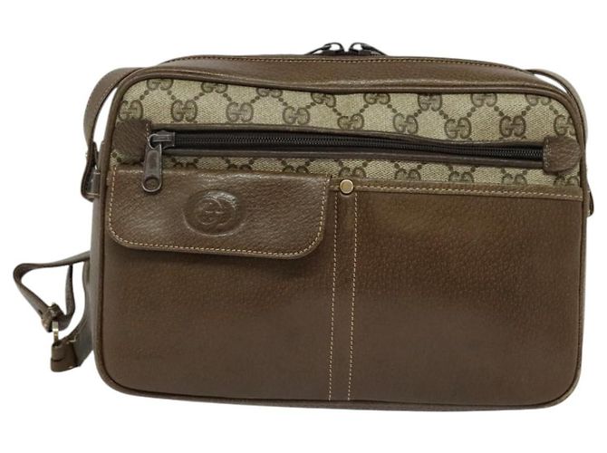 Gucci Bolso de Hombro GG Supreme PVC Beige Oro Auth ep9876 Dorado - vista 2
