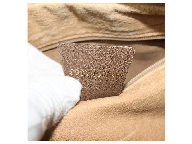 Gucci Bolso de Hombro GG Supreme PVC Beige Oro Auth ep9876 Dorado - vista 21