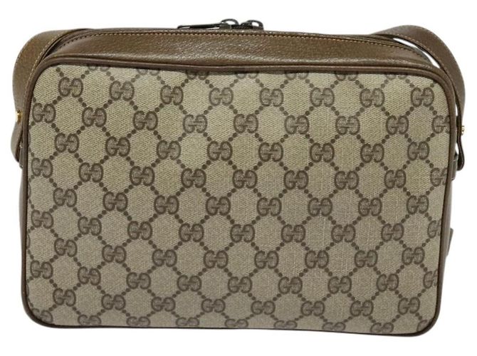 Gucci Bolso de Hombro GG Supreme PVC Beige Oro Auth ep9876 Dorado - vista 3