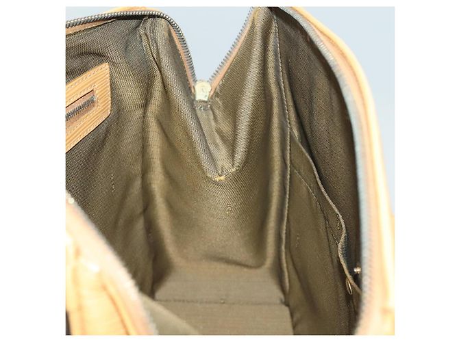 Bolso de mano de lona Zucca FENDI 2 en 1 Marrón Negro Auth bs27918 Castaño - vista 17