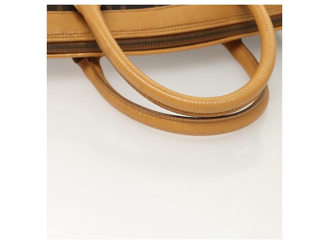Bolso de mano de lona Zucca FENDI 2 en 1 Marrón Negro Auth bs27918 Castaño - vista 7
