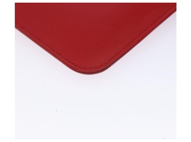 Borsa Clutch GIVENCHY in pelle rossa argento Auth bs27868 Rosso - vista 11