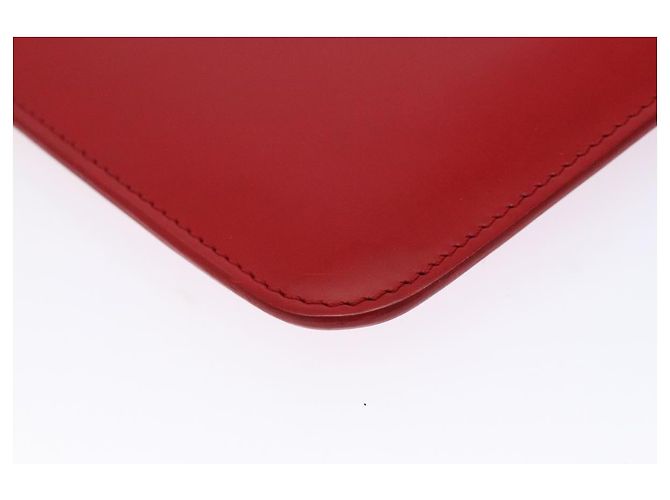Borsa Clutch GIVENCHY in pelle rossa argento Auth bs27868 Rosso - vista 9