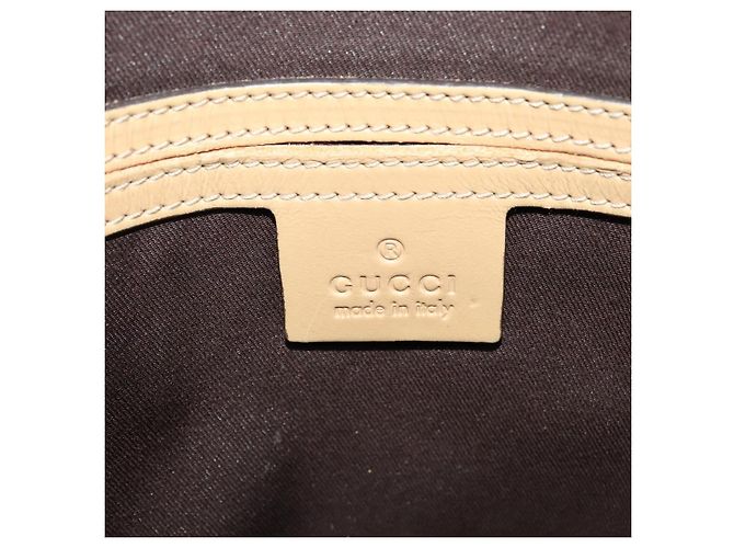 Gucci Borsa a spalla GG Supreme in PVC bianco e oro 223666 Auth ep9826 D'oro - vista 16
