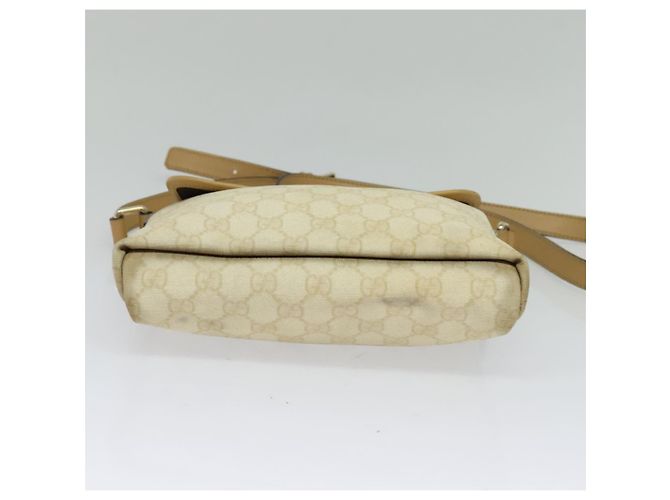 Gucci Borsa a spalla GG Supreme in PVC bianco e oro 223666 Auth ep9826 D'oro - vista 9