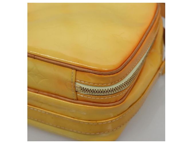 LOUIS VUITTON Borsa Wooster Monogram Vernis Giallo Lime M91075 Auth LV ep9753 D'oro - vista 10