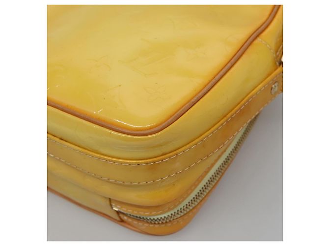 LOUIS VUITTON Borsa Wooster Monogram Vernis Giallo Lime M91075 Auth LV ep9753 D'oro - vista 12