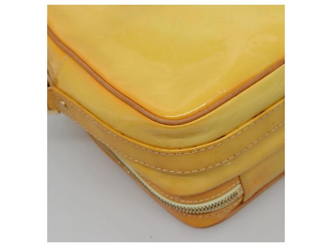 LOUIS VUITTON Borsa Wooster Monogram Vernis Giallo Lime M91075 Auth LV ep9753 D'oro - vista 13
