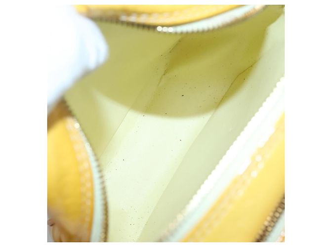 LOUIS VUITTON Borsa Wooster Monogram Vernis Giallo Lime M91075 Auth LV ep9753 D'oro - vista 16