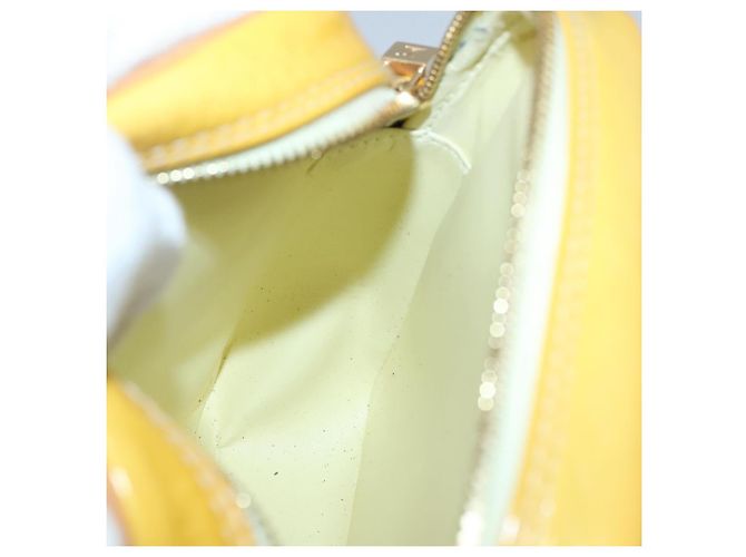 LOUIS VUITTON Borsa Wooster Monogram Vernis Giallo Lime M91075 Auth LV ep9753 D'oro - vista 17
