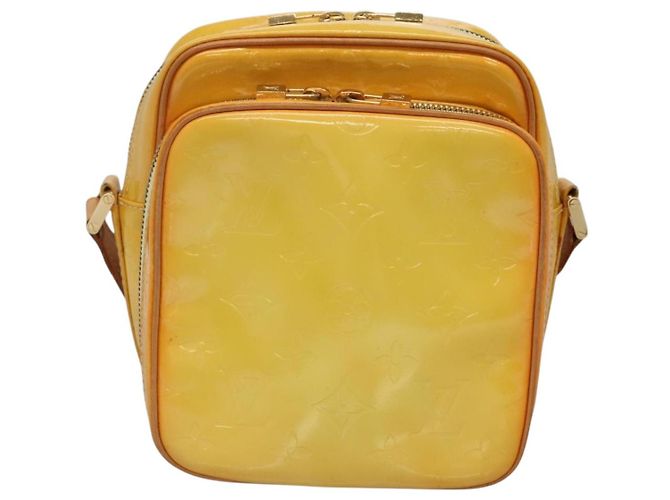 LOUIS VUITTON Borsa Wooster Monogram Vernis Giallo Lime M91075 Auth LV ep9753 D'oro - vista 2
