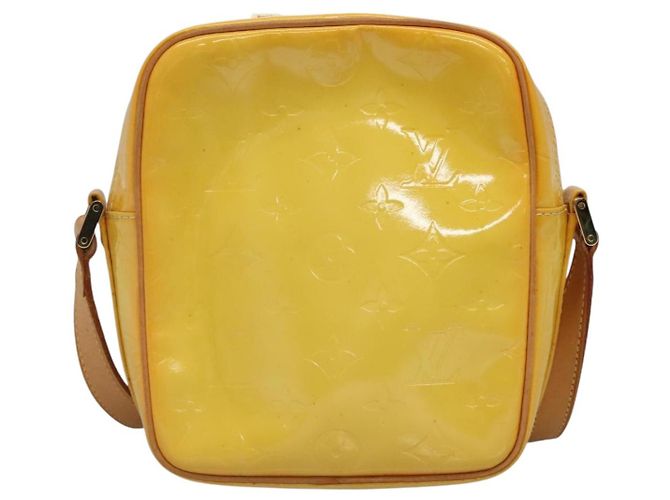 LOUIS VUITTON Borsa Wooster Monogram Vernis Giallo Lime M91075 Auth LV ep9753 D'oro - vista 3
