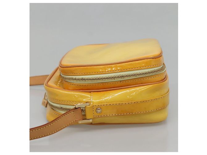 LOUIS VUITTON Borsa Wooster Monogram Vernis Giallo Lime M91075 Auth LV ep9753 D'oro - vista 4