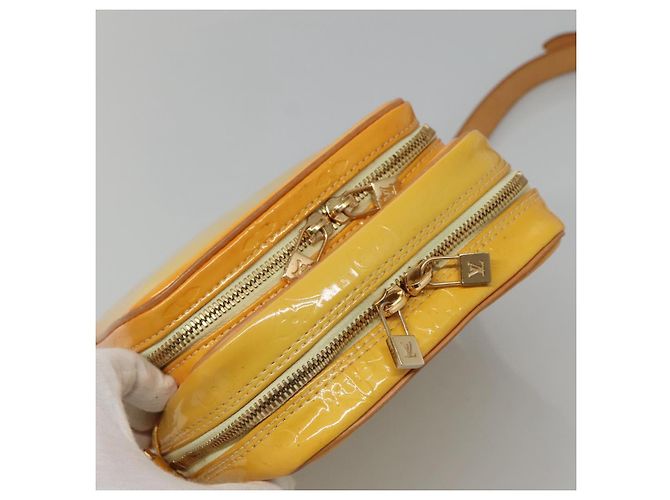 LOUIS VUITTON Borsa Wooster Monogram Vernis Giallo Lime M91075 Auth LV ep9753 D'oro - vista 6