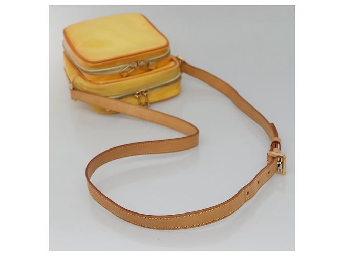 LOUIS VUITTON Borsa Wooster Monogram Vernis Giallo Lime M91075 Auth LV ep9753 D'oro - vista 7