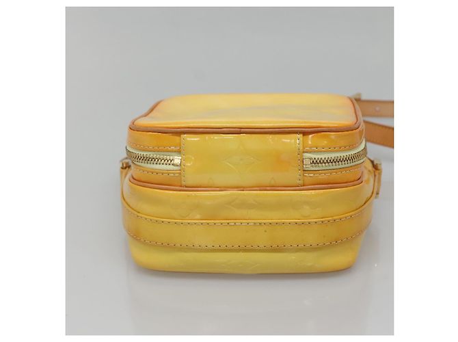 LOUIS VUITTON Borsa Wooster Monogram Vernis Giallo Lime M91075 Auth LV ep9753 D'oro - vista 9