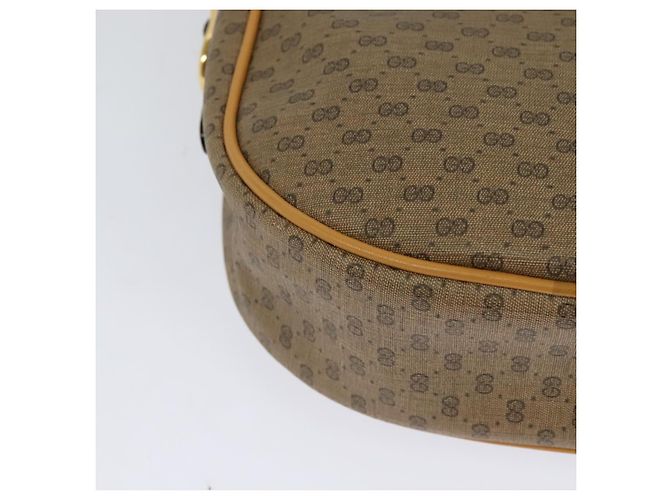 Gucci Borsa a Spalla Micro GG Supreme PVC Beige Oro 001 115 4001 Auth gh314 D'oro - vista 12