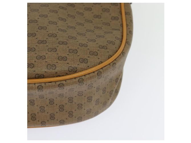 Gucci Borsa a Spalla Micro GG Supreme PVC Beige Oro 001 115 4001 Auth gh314 D'oro - vista 13