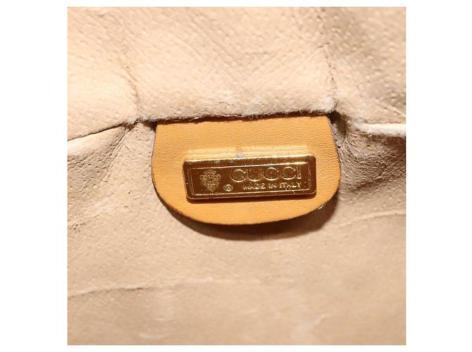 Gucci Borsa a Spalla Micro GG Supreme PVC Beige Oro 001 115 4001 Auth gh314 D'oro - vista 15