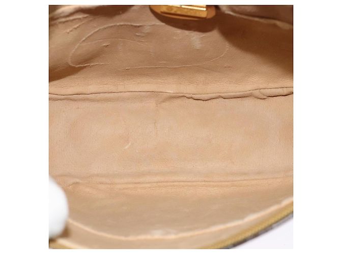 Gucci Borsa a Spalla Micro GG Supreme PVC Beige Oro 001 115 4001 Auth gh314 D'oro - vista 16