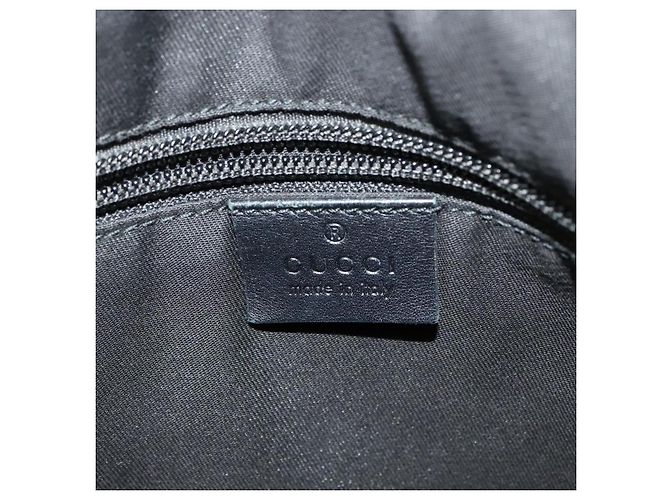 Borsa a Spalla GG Canvas Gucci Nera Argento 145857 Auth gh242 Nero - vista 17