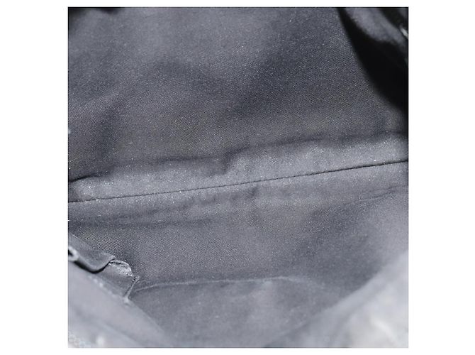 Borsa a Spalla GG Canvas Gucci Nera Argento 145857 Auth gh242 Nero - vista 18