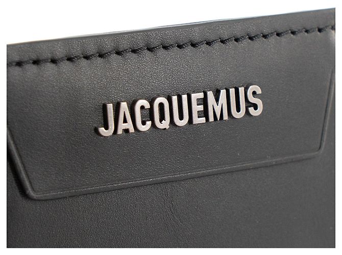 JACQUEMUS - Il Porta Monete Meunier Jacquemus in pelle nera - vista 4