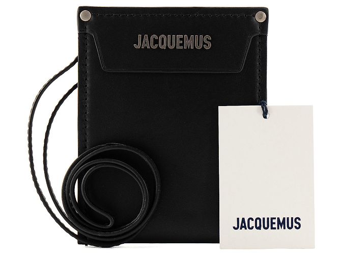 JACQUEMUS - Il Porta Monete Meunier Jacquemus in pelle nera - vista 8