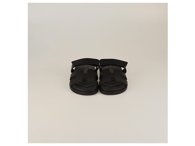 Sandali piatti neri Chypre Hermès Nero - vista 2
