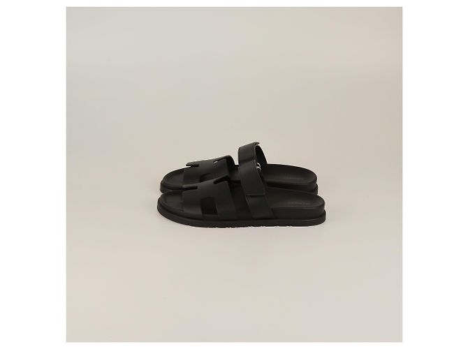 Sandali piatti neri Chypre Hermès Nero - vista 5