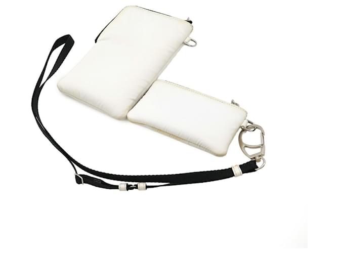 Borsa a tracolla per smartphone Prada Bianco - vista 3