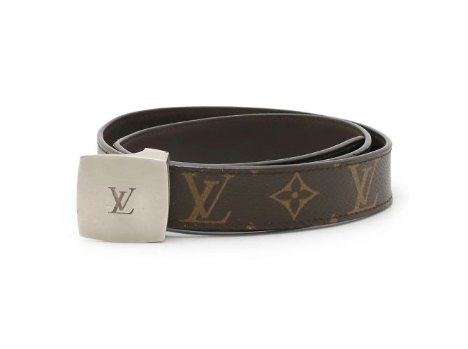 Louis Vuitton Monogram Santur LV Cut Gürtel Braun Monogramm - Ansicht 2