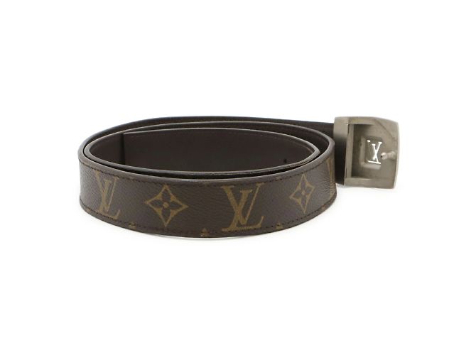 Louis Vuitton Monogram Santur LV Cut Gürtel Braun Monogramm - Ansicht 3