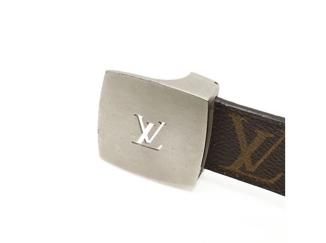 Louis Vuitton Monogram Santur LV Cut Gürtel Braun Monogramm - Ansicht 4