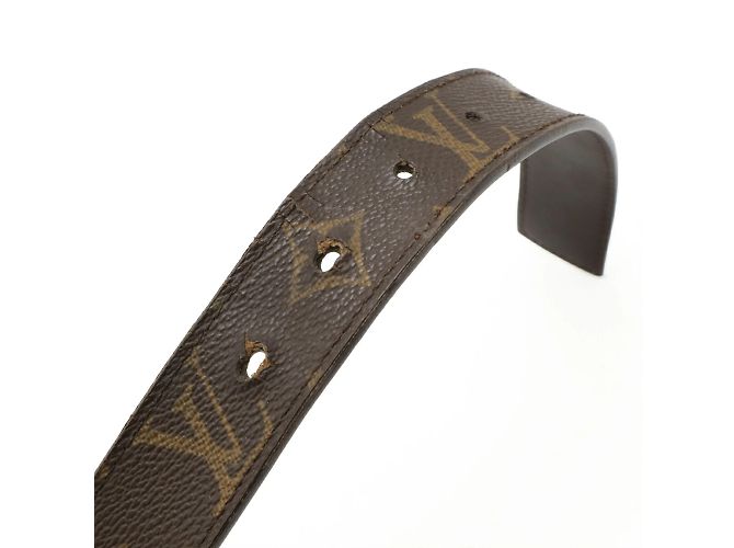 Louis Vuitton Monogram Santur LV Cut Gürtel Braun Monogramm - Ansicht 7