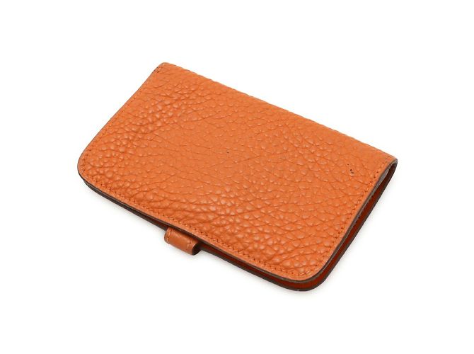 Estuche para llaves y monedero Dogon de Hermès Naranja - vista 3