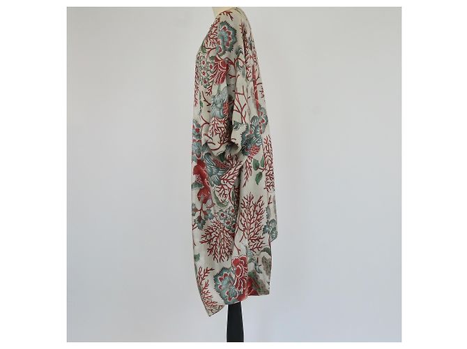 Biyan Poncho Kleid mit Mehrfarbigem Blumenmuster Mehrfarben - Ansicht 2